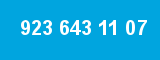 923 643 11 07 923 643 11 07